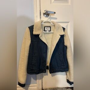 Forever 21 Plush Denim Coat
